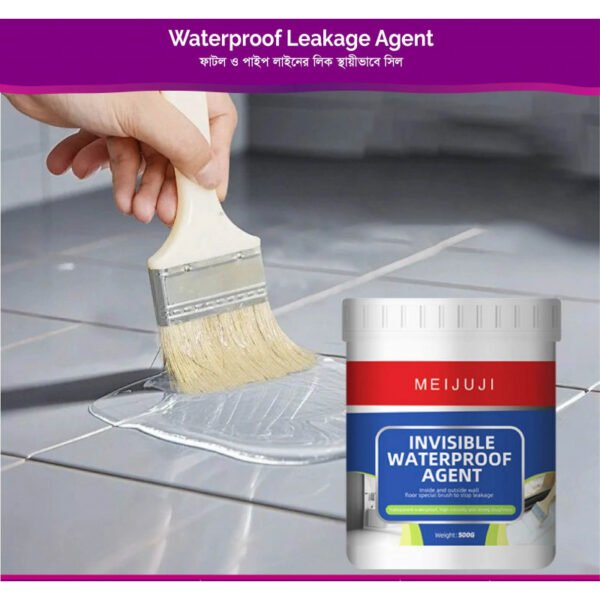 MEIJUJI Invisible Waterproof Agent – Transparent High-Viscosity Leak Repair Coating for Indoor & Outdoor Surfaces.BD FAMILY SHOP
