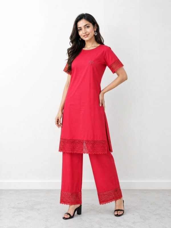 Ladies Long T-Shirt and Pant Set | Premium Cotton Two Piece Nightwear & Casual Wear | BD Family Shop | Family Shop BD