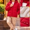 Black Kids Hooded Puffer Jacket