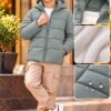 Black Kids Hooded Puffer Jacket